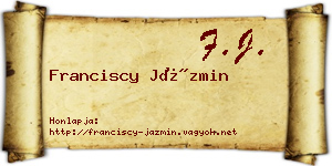 Franciscy Jázmin névjegykártya